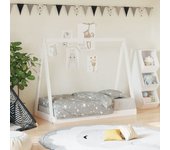 Estructura de cama para niños madera de pino blanco 70x140 cm v5478 70 x 140 cm / blanco