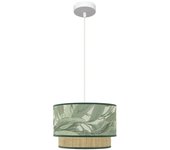 Colgante modelo congo verde con doble pantalla