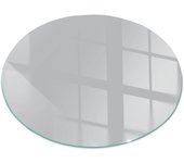 Placa de cristal para chimenea, zócalo protector de chimenea, diseño moderno | 60x60 | rueda | color gris claro