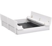 Vidaxl arenero infantil de madera de abeto blanco 95x90x15 cm