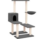 Torre para muebles de árbol para gatos, juguete para trepar, rascador, plataforma para trepar con postes 02_0022717