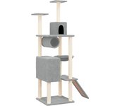 Torre de muebles para gatos, juguete para trepar, rascador, plataforma para trepar con postes rascadores 02_0022587