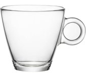 12 tazas de café de cristal sin plato, modelo easybar, 23 cl