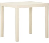 Maison exclusive - mesa de jardín de plástico blanca 79x65x72 cm