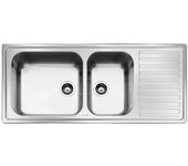 Fregadero de inox 116x50 cm