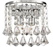 Searchlight hanna indoor wall 2 light chrome with crystals, g9