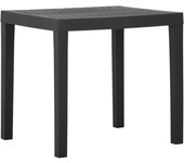 Maison exclusive - mesa de jardín de plástico gris 79x65x72 cm
