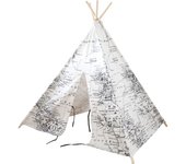 Sunny tienda tipi para niños con mapamundi en blanco y negro | tienda de campaña indígena / tipi / wigwam para habitacion infantil | tienda de campaña