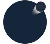 Lámina solar flotante para piscina pe 455 cm negra y azul vidaxl