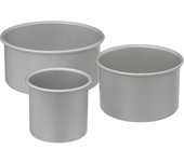 5five - juego de 3 moldes para tartas de aluminio de borde alto