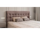 Cabecero cama canada deluxe largo cabezal tapizado tejido antimanchas marrón 105*125