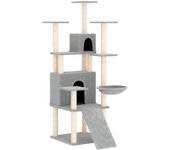 Torre de muebles para gatos, juguete para trepar, rascador, plataforma para trepar con postes rascadores 02_0022578