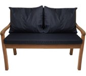 Cojín para banco 100x50x50cm, cojines para columpio de jardín azul oscuro, cojín de asiento, cojín de respaldo, cojín para exterior/interior