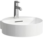 Laufen val lavabo con enjuague manual, bajo encimera, sin agujero para grifo, sin rebosadero, 400x425mm, h8112814001121, color: blanco