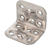 Amig - pack de 10 ángulos planos para estructuras de madera | soportes esquina de 90 grados | escuadras de montaje | fijación para muebles | acero ino