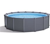 Intex conjunto piscina graphite gray panel 478x124 cm
