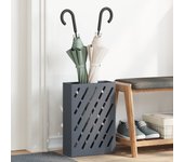 Vidaxl paraguero antracita metal mediano paraguero rectangular