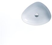 Fregadero duravit cape cod 500 mm, sin agujero para grifo, sin rebosadero, 23395026001, color: color interior blanco, color exterior blanco seda mate,