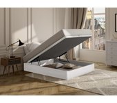 Canapé abatible hestia de ysmee - blanco mate - 160x200 cm