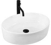 Lavabo sobre encimera rea fonda white 50x37x14cm