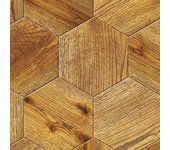 Adhesivo para muebles, armarios, pared, cocina, baños - imitación madera - hexágonos madera c 100x100 cm