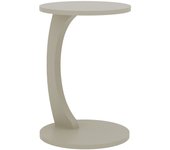 Mesa auxiliar holeby con 4 ruedas 56xø38 cm - color arenisca [en.casa]