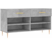 Banco para zapatos botas cómoda estante mueble de entrada almacenamiento 102 x 35 x 55 cm madera contrach 02_0022965