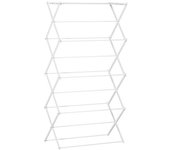 Secador de ropa plegable, secador vertical 8 niveles, metal y plástico, blanco, 74x35x144cm