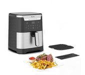 Moulinex easy fry & grill xxl freidora de aire caliente independiente individual, color negro y acero inoxidable
