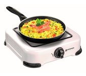 Cocina de gas portátil de 1 quemador 1300w blanca kemper
