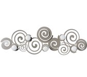 Perchero de pared moderno orfeo sand – diseño original de acero, 6 ganchos, ahorra espacio en la entrada, el dormitorio y el baño – artesanía italiana