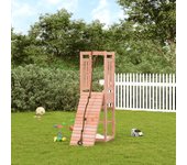 Casita de juegos douglas con muro de escalada de madera maciza