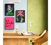 Lote de 3 carteles de street art, funky y pop (impresiones en papel, 40x30 cm, sin marco): eric chestier