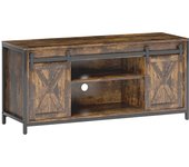 Mueble de tv homcom, mueble de tv para tv de hasta 60 pulgadas, mueble bajo con 2 armarios y 2 estantes, mueble de tv para salón, 120 x 40 x 54 cm mar