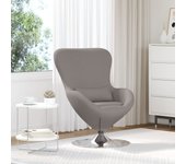 Sillón huevo vidaxl de tela taupe
