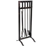 Set 5 herramientas de metal para la chimenea de metal negras
