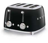 Tostadora 4x4 smeg negro tsf03bleu