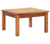 Mesa de centro de jardín madera maciza de acacia 60x60x36 cm