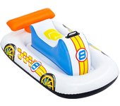 Tradineur - coche hinchable infantil para piscina, vehículo acuático inflable flotante para niños, incluye parche de reparación, 110 x 75 cm