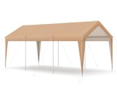 Cenador de jardín plegable de polietileno, carpa para fiestas de 3 x 6 m con cuerdas y piquetas, carpa impermeable y resistente al sol para camping y