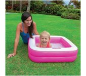 Piscina hinchable cuadrada infantil 85x85x23 cm