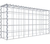 Gabión para montar en altura de 100 cm x 50 cm x 20 cm (l x h x p), malla 10 x 10 cm, espiral. atención: falta una rejilla - diámetro del cable ...