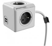 Allocacoc powercube extended usb e(fr), 1.5m base múltiple 1,5 m 4 salidas ac