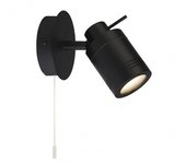 Plafoniera contemporanea sansone acciaio nero policarbonato 1 luce gu10
