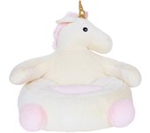 Sillón unicornio para niños, lulu, rose / blanc, 52x58x48 cm