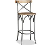 Vidaxl taburete de cocina de madera maciza de mango