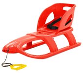 Vidaxl trineo con asiento polipropileno rojo 102,5x40x23 cm