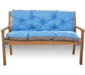 Cojín para banco de jardín 170 x 60 x 50 cm, cojines para columpio exterior/interior, color azul