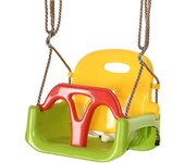 Columpio para bebé outsunny pp, pe verde 42x33x180 cm