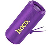 Hoco hc27 altavoz portátil con sonido, bluetooth, fm, tarjeta tf, memoria usb, aux 2 x 8 w, color morado